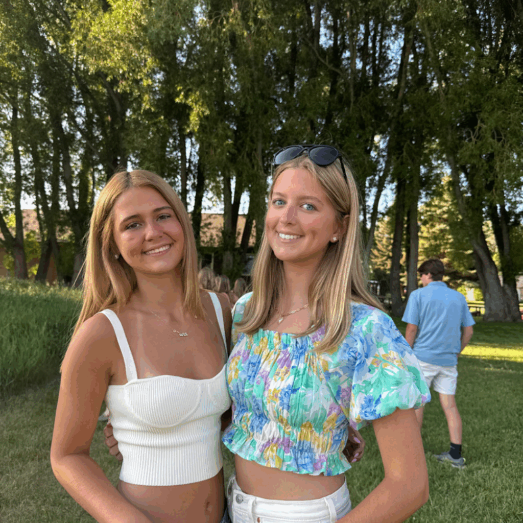 two students at the idaho ranch 