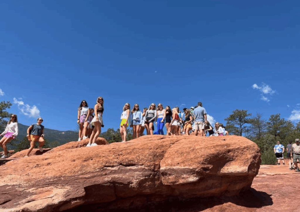 garden of the gods group looking out