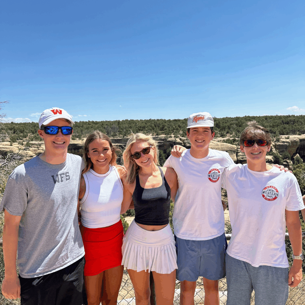 students posing in Mesa Verde