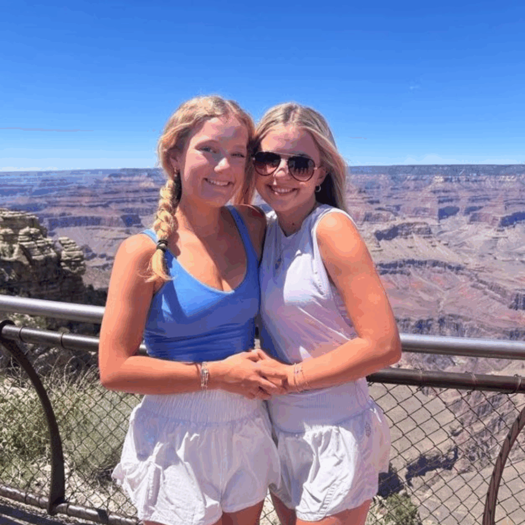 students hanging at the canyon 