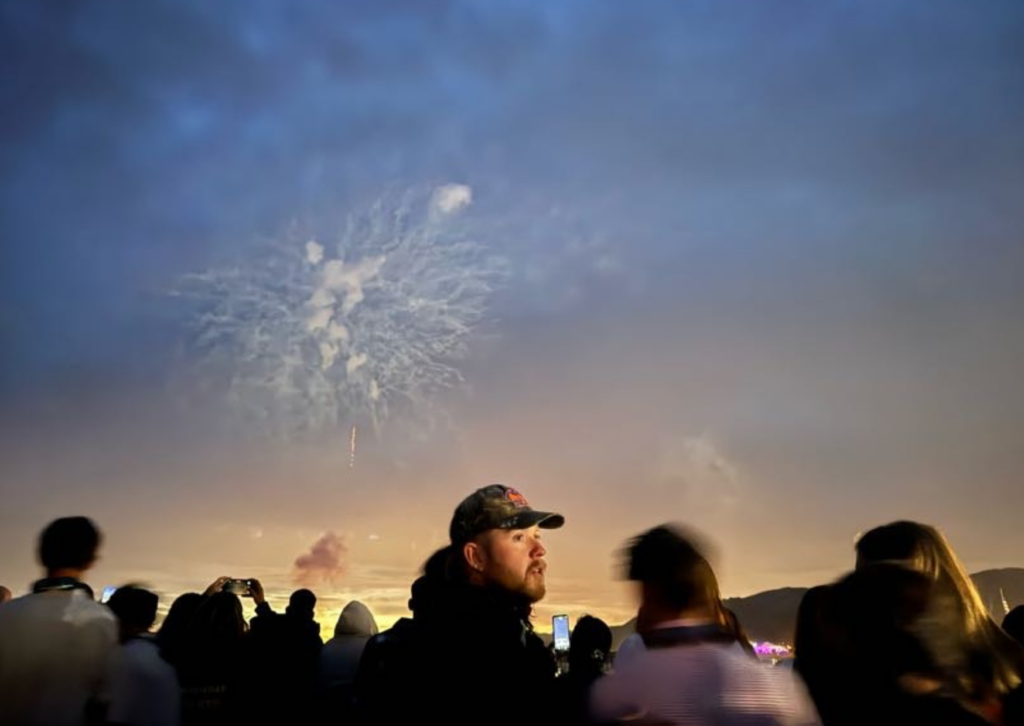 Pismo beach fireworks display on fourth of july
