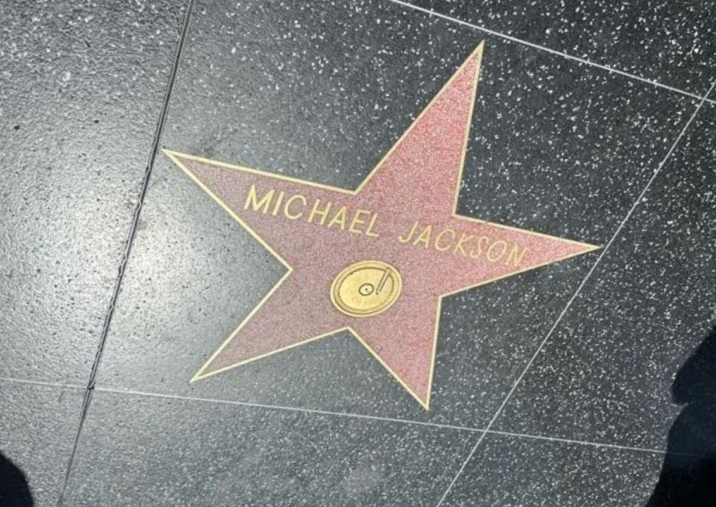 Michael Jackson's star on the Hollywood Walk of Fame